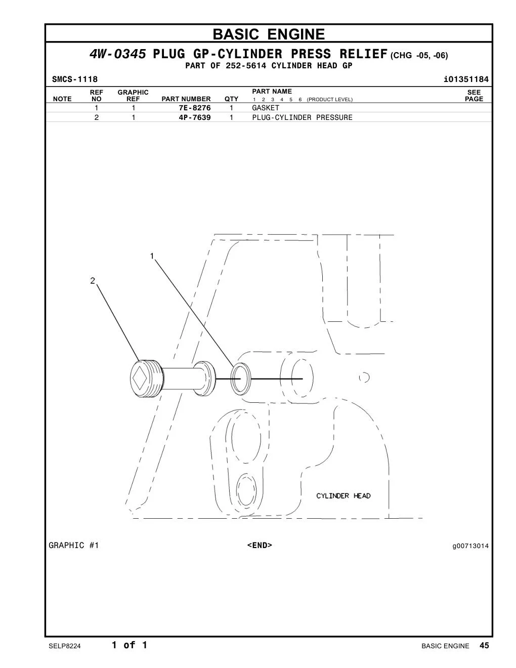 7E-8276 - GASKET