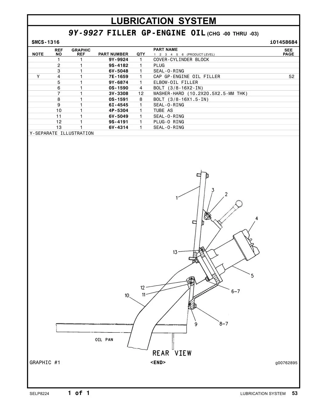 4P-5304 TUBE AS CAT parts manual diagram