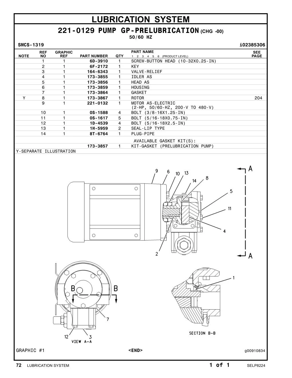 164-6343 VALVE-RELIEF CAT parts manual diagram