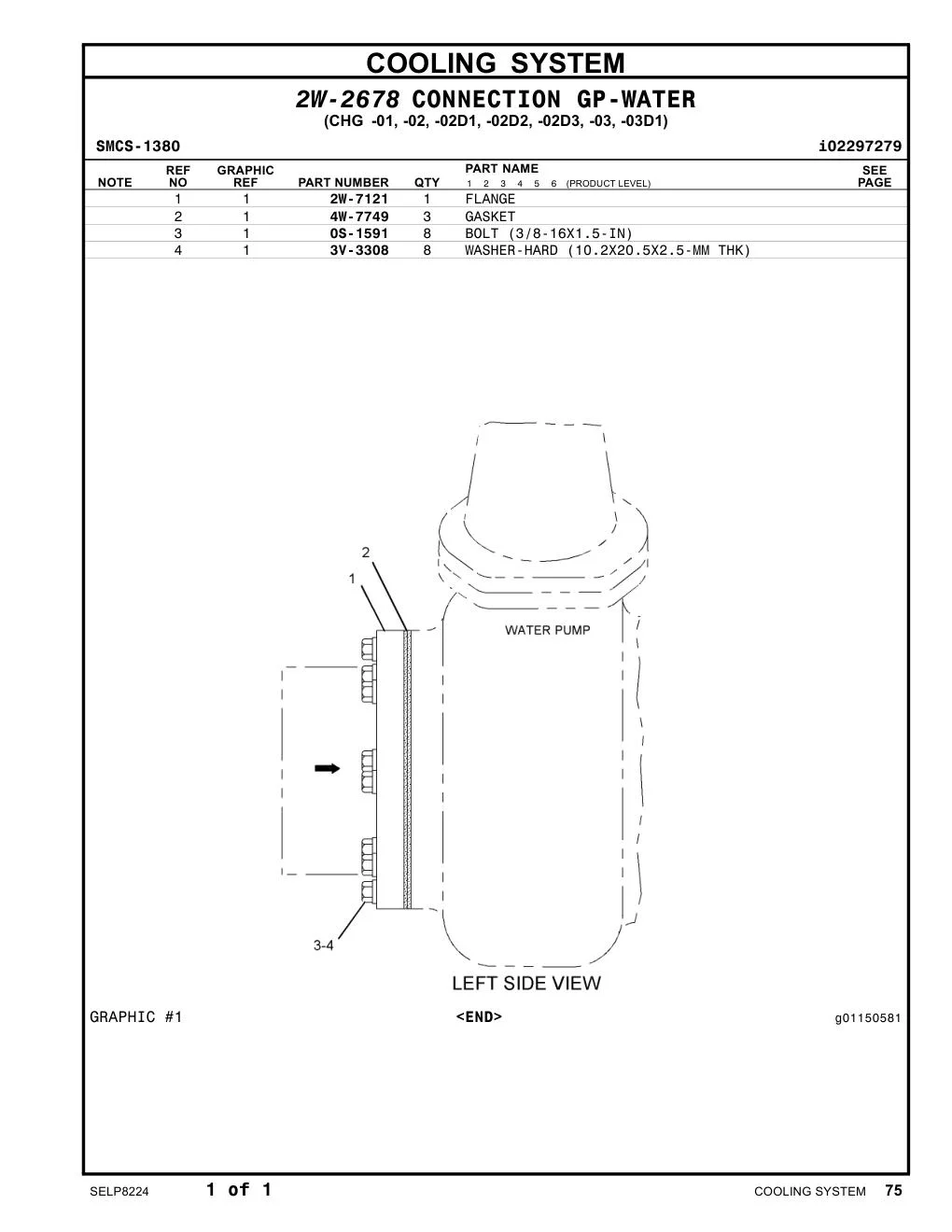 2W-7121 - FLANGE