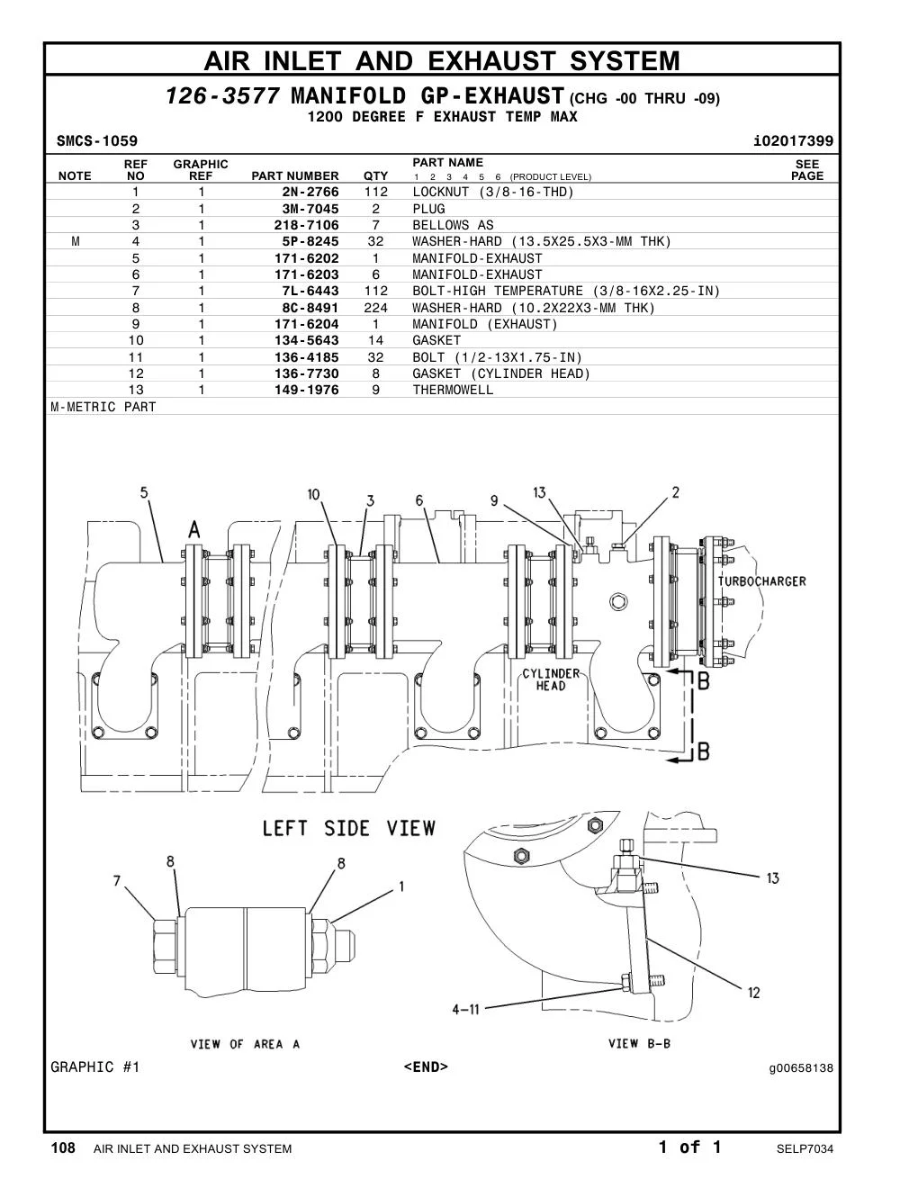171-6203 - MANIFOLD-EXHAUST