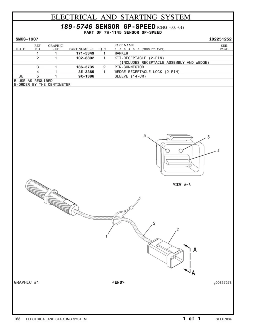 186-3735 - PIN-CONNECTOR (16-GA TO 18-GA)