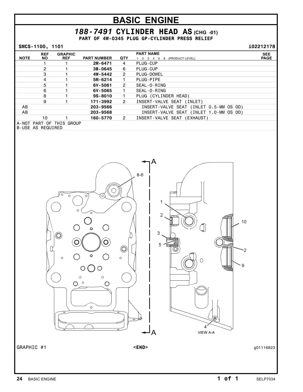 171-3992 - INSERT-VALVE SEAT (INLET)