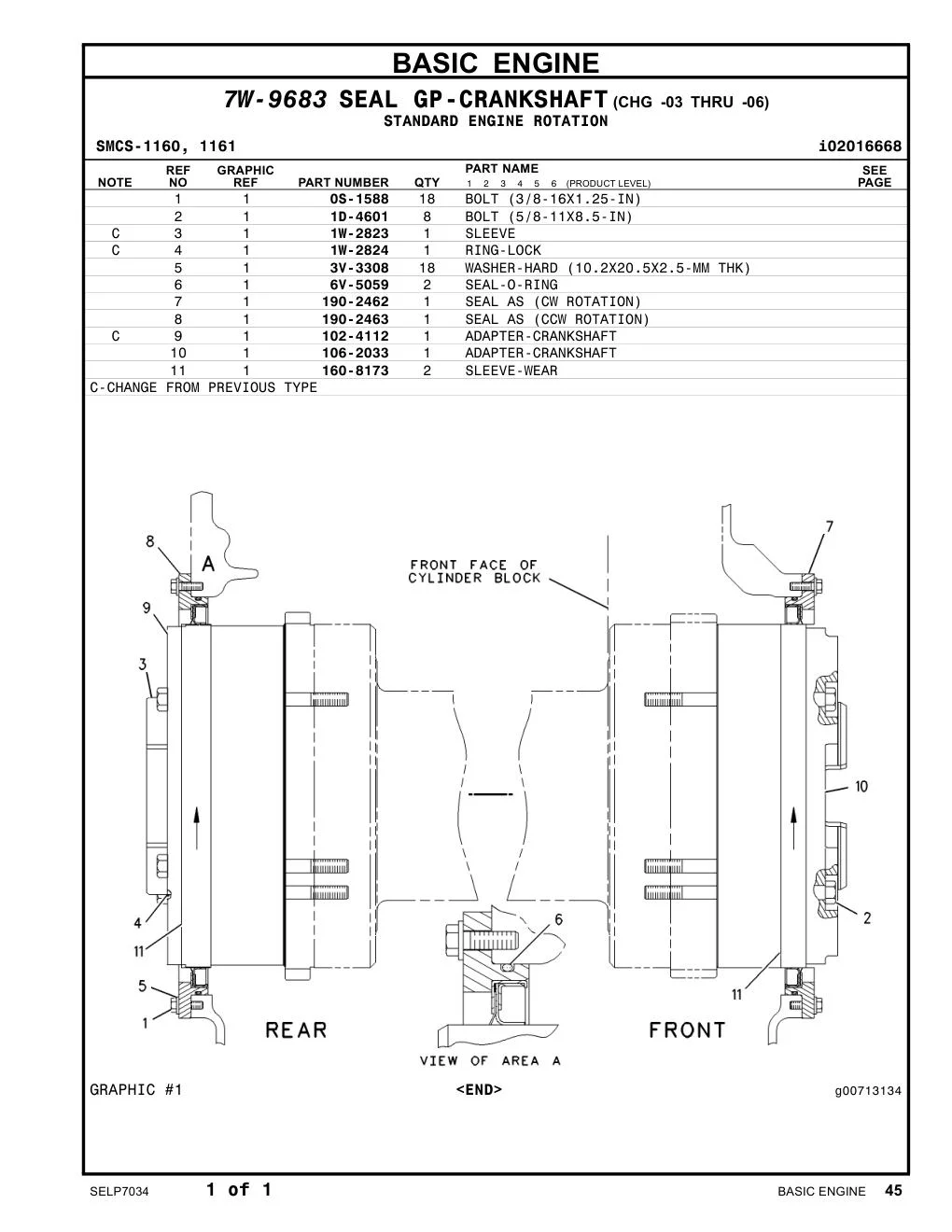 1D-4601 - BOLT (5/8-11X8.5-IN)