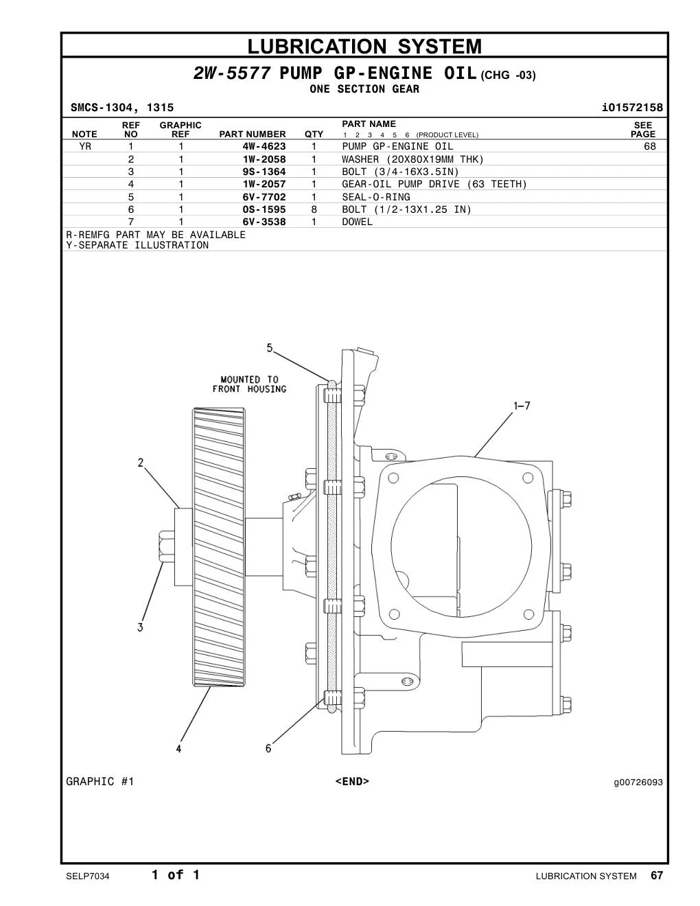 9S-1364 - BOLT (3/4-16X3.5-IN)