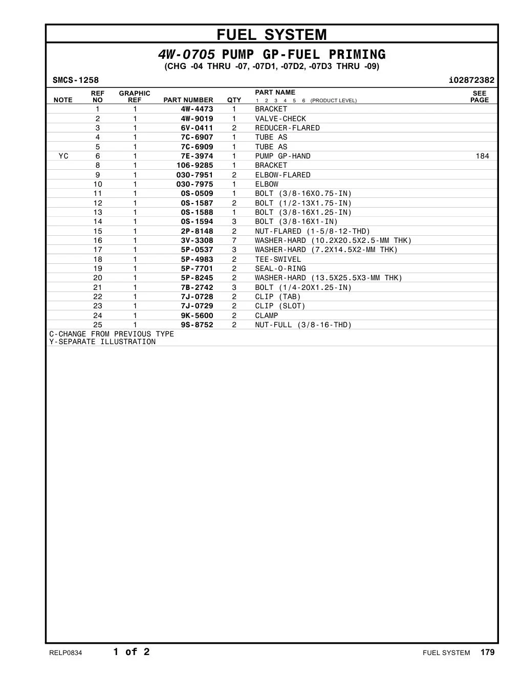 030-7975 ELBOW CAT parts manual diagram