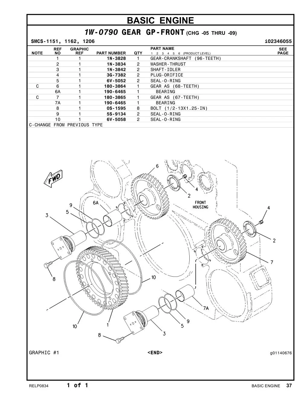 1N-3842 - SHAFT-IDLER