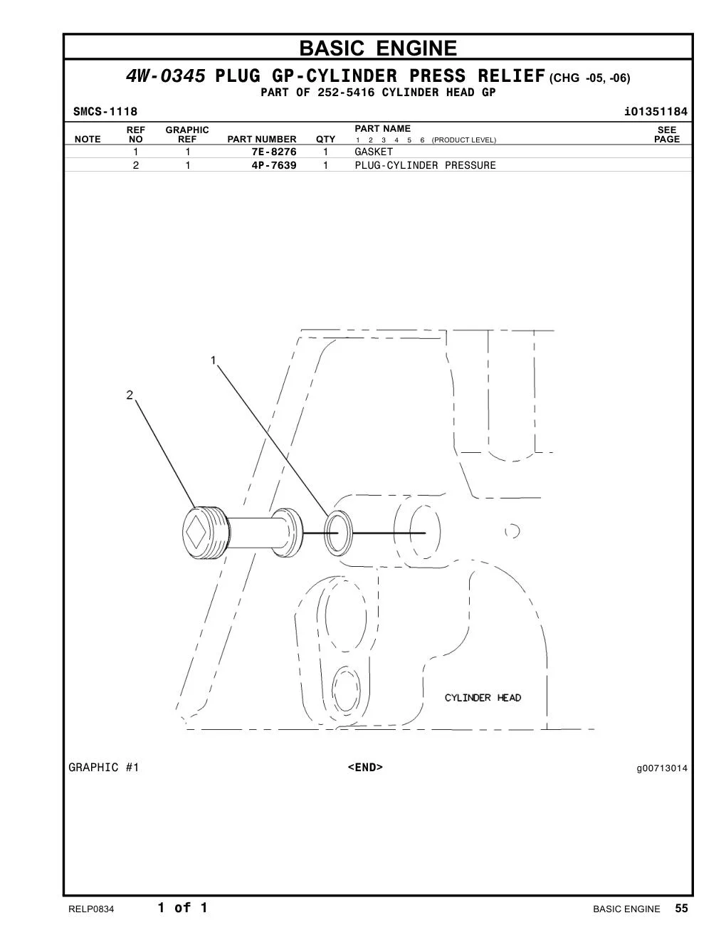7E-8276 - GASKET