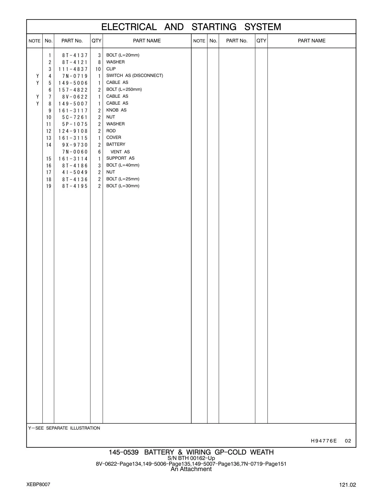 7N-0719 - SWITCH AS (DISCONNECT)