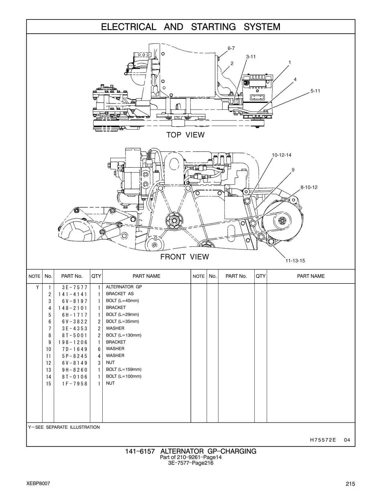 6H-1717 - BOLT (1/2-13X1.125-IN)