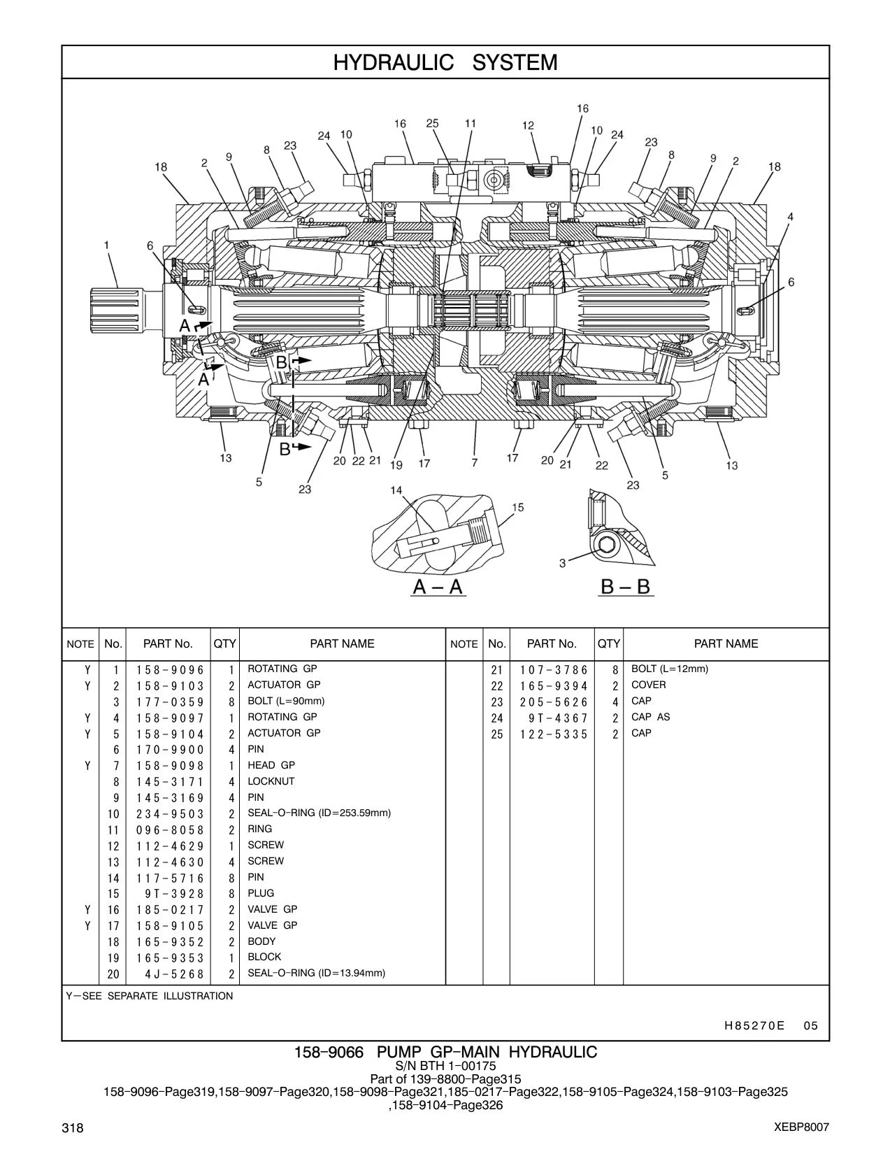 096-8058 RING CAT parts manual diagram