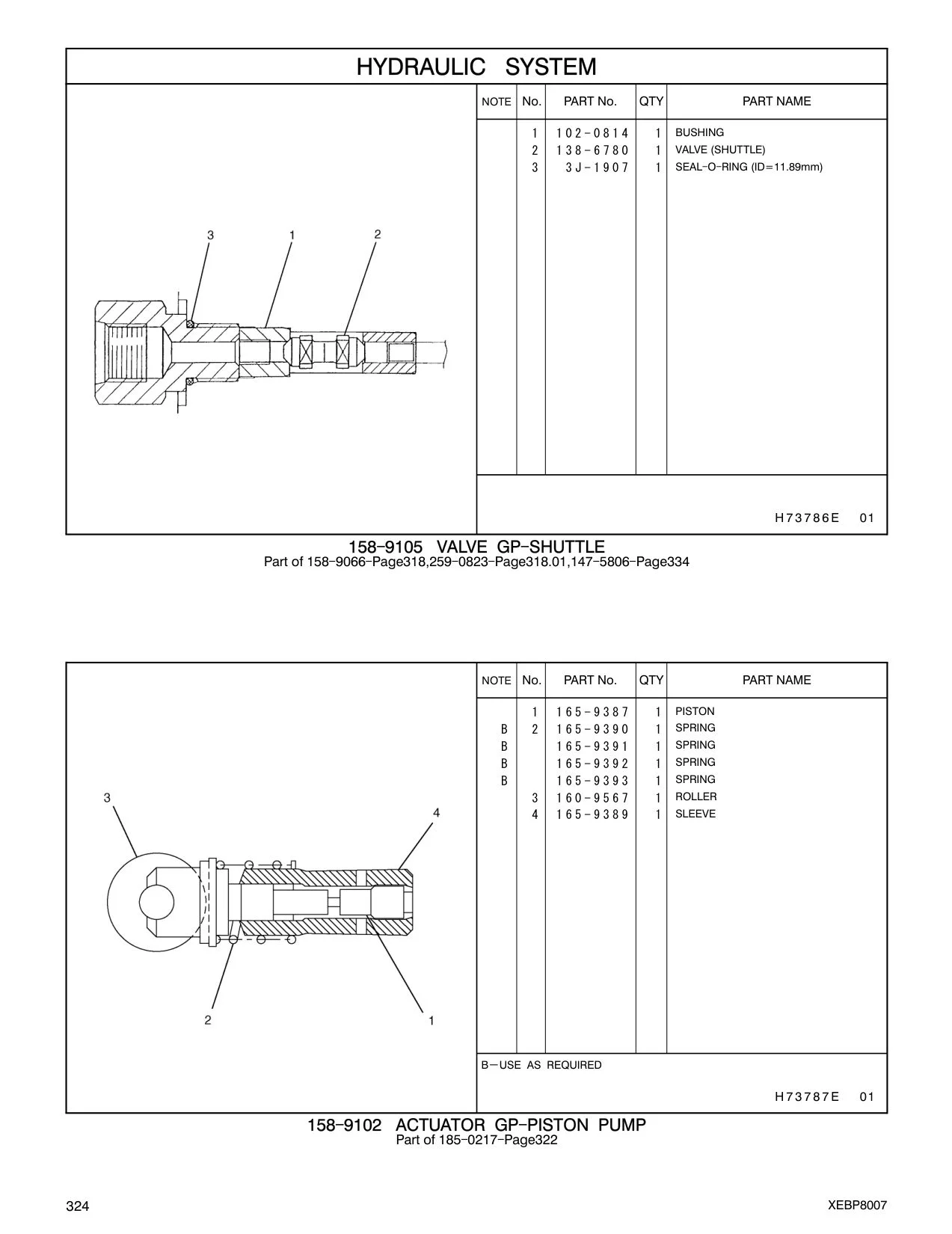 102-0814 BUSHING CAT parts manual diagram