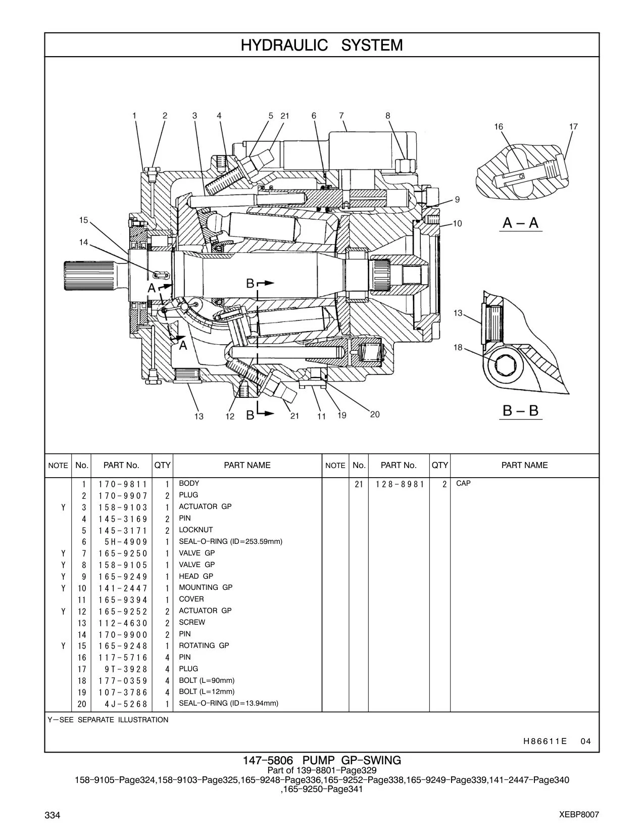 165-9250 VALVE GP CAT parts manual diagram