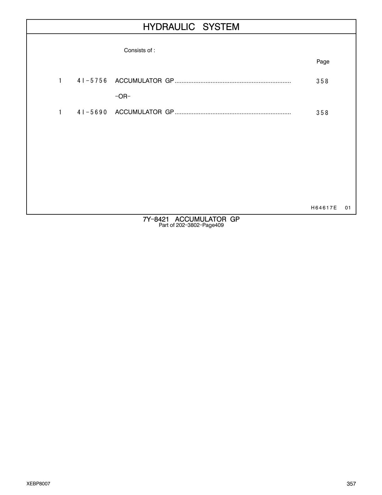 4I-5756 - ACCUMULATOR GP