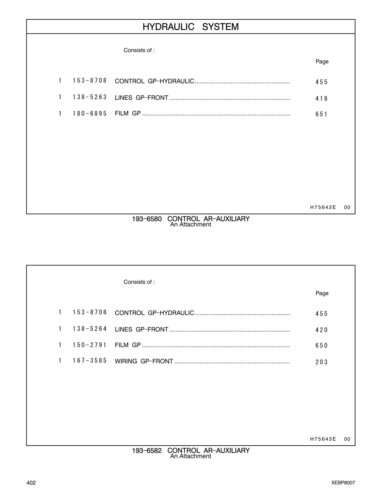 138-5263 - LINES GP-FRONT