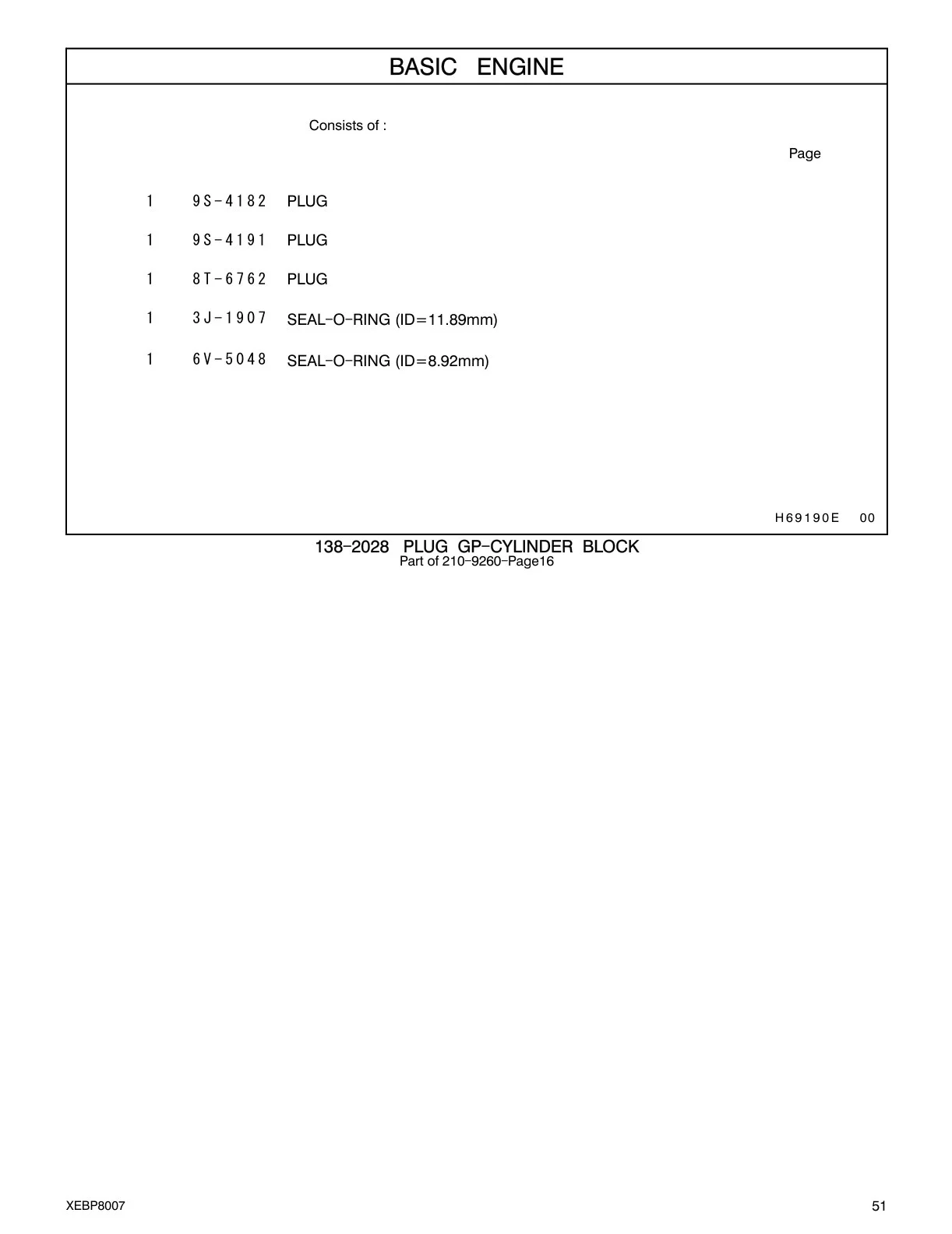 8T-6762 - PLUG-PIPE