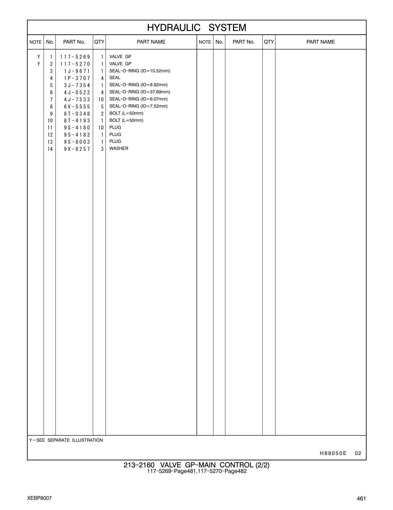 117-5269 VALVE GP CAT parts manual diagram