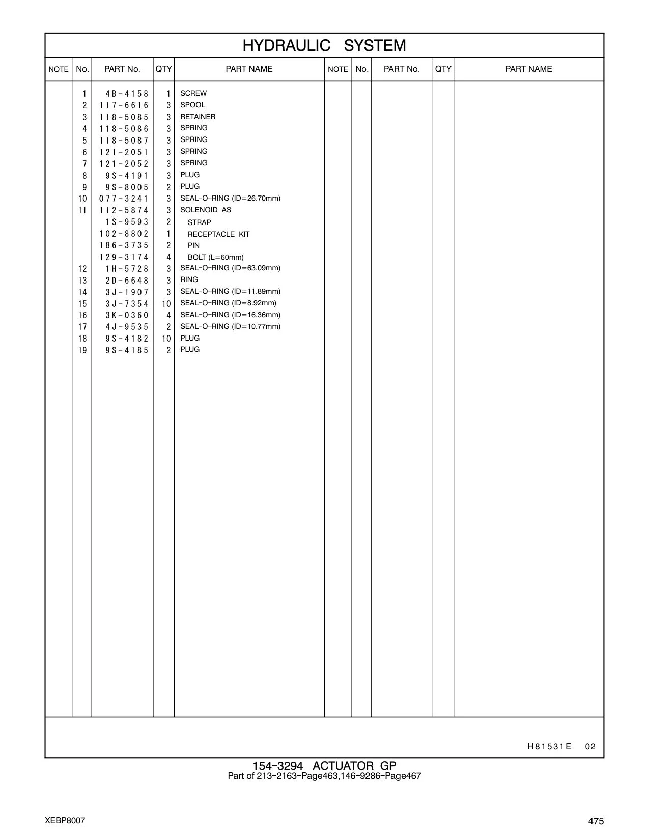 112-5874 SOLENOID AS CAT parts manual diagram