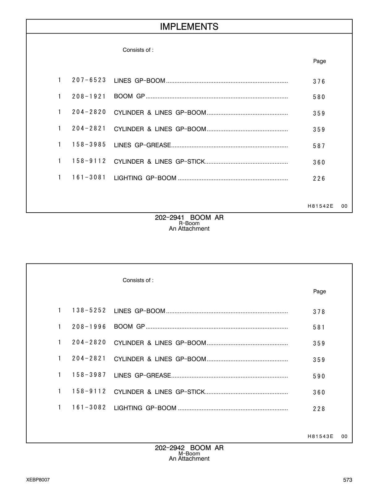 207-6523 - LINES GP-BOOM