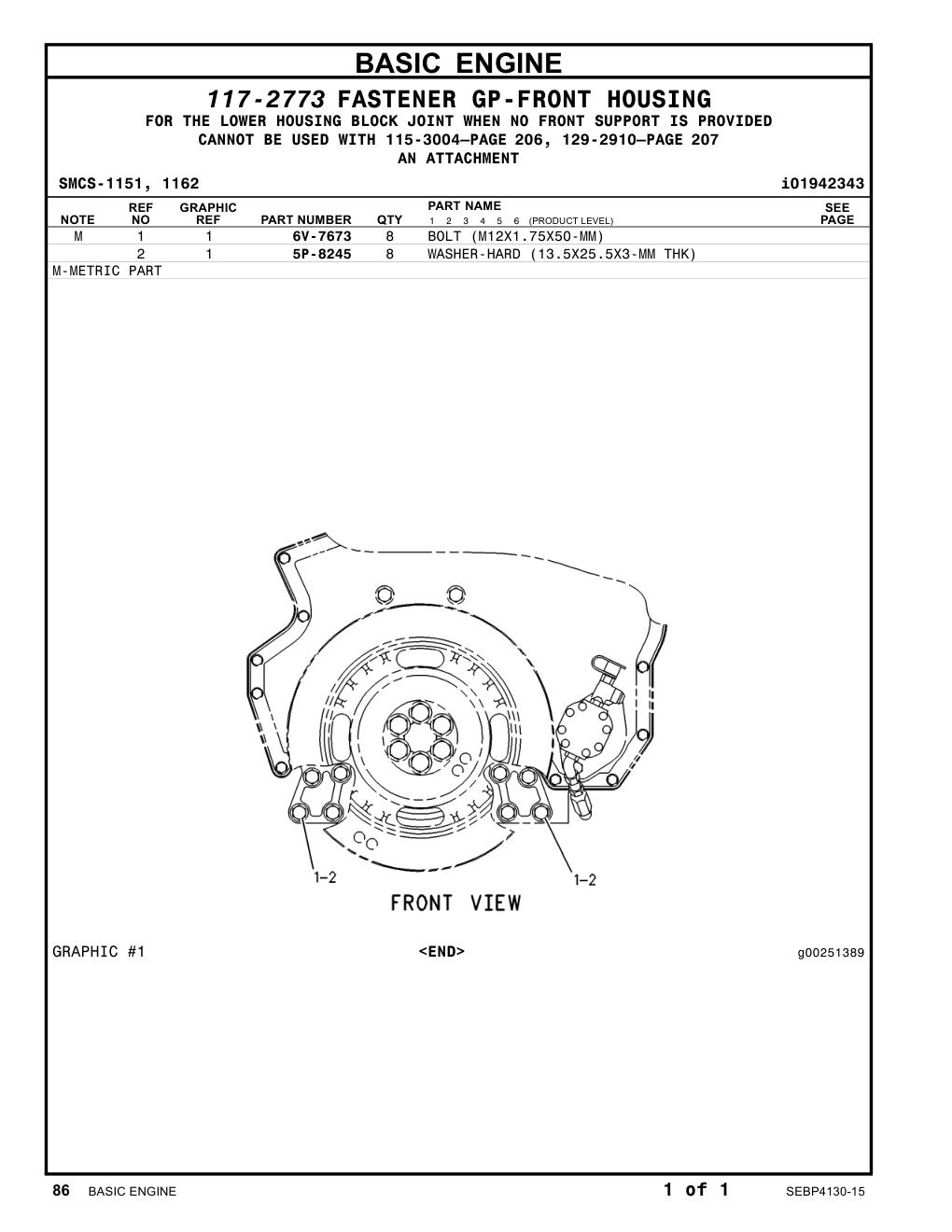 6V-7673 - BOLT (M12X1.75X50-MM)