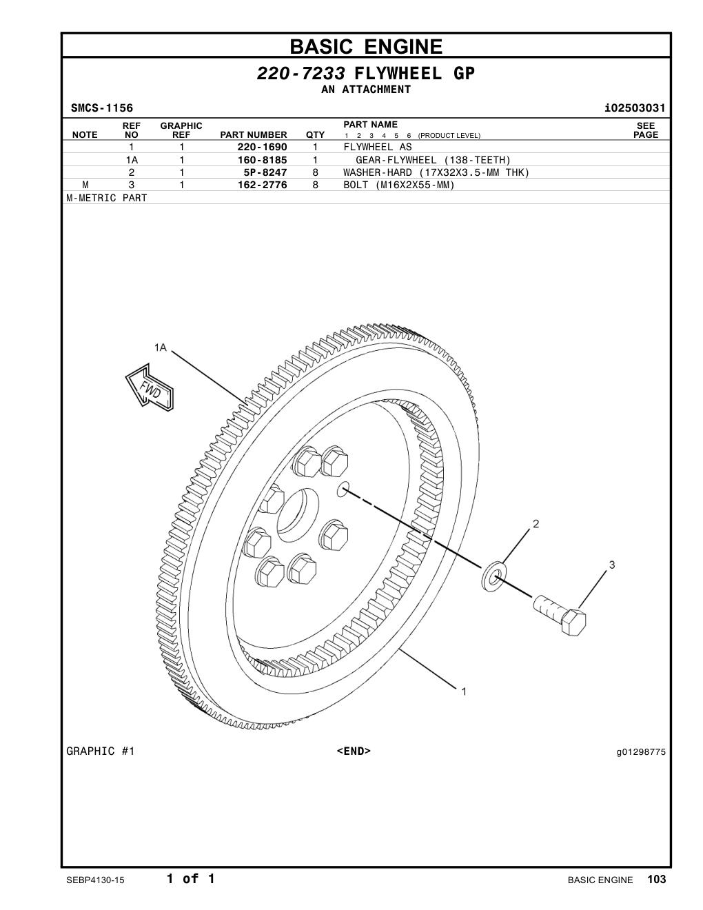 220-1690 - FLYWHEEL AS