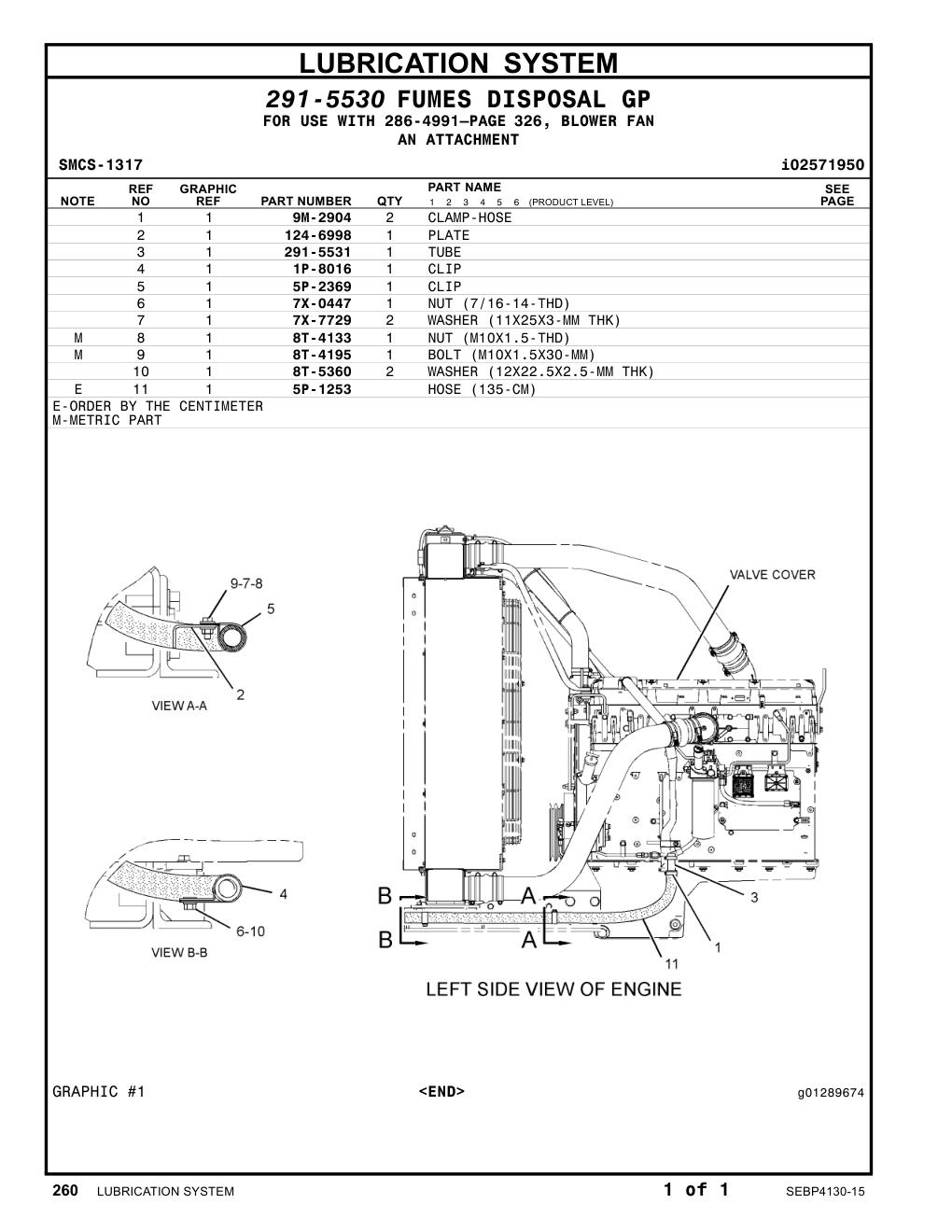 1P-8016 CLIP CAT parts manual diagram