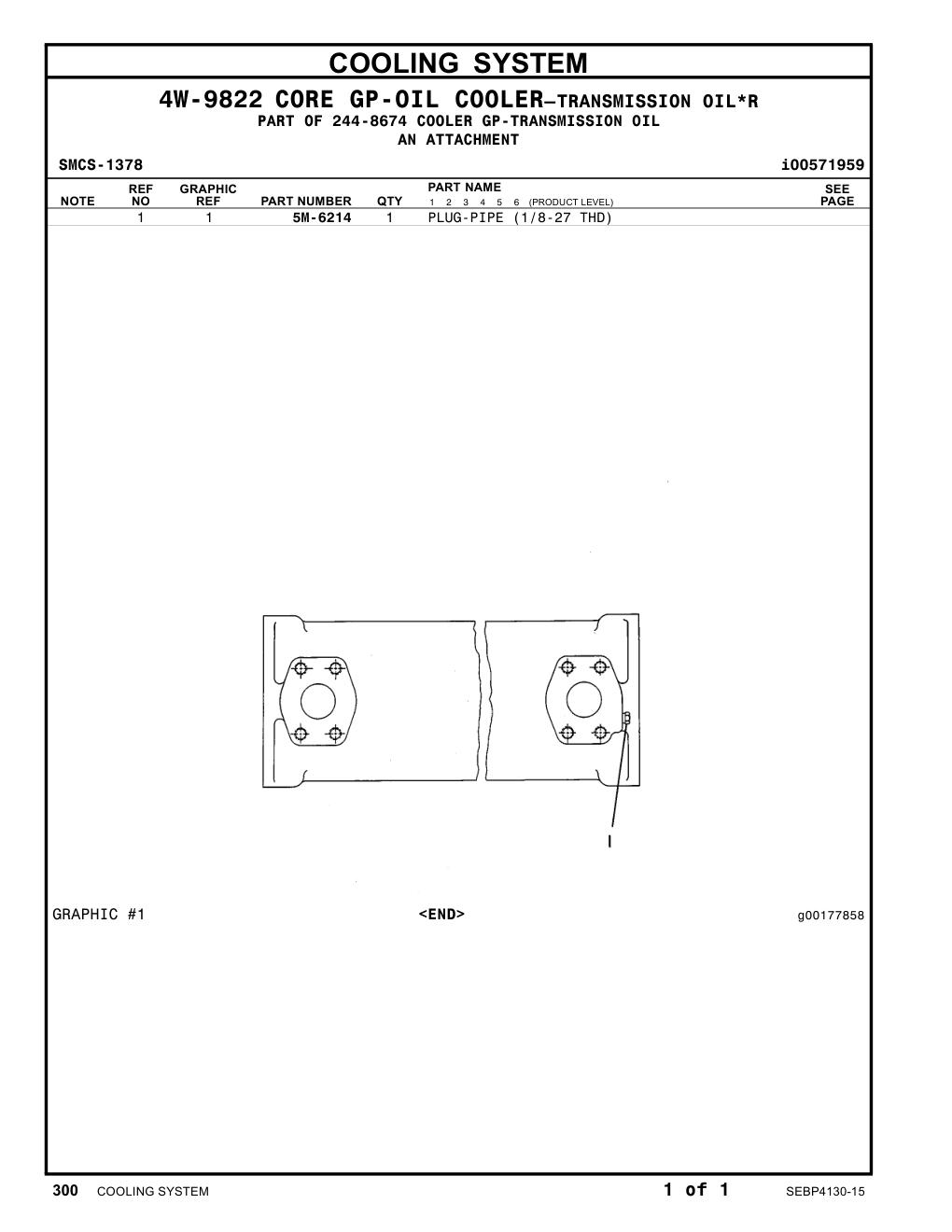 5M-6214 - PLUG-PIPE