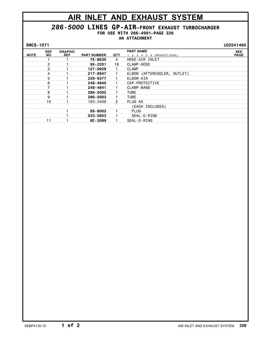 217-8947 ELBOW (AFTERCOOLER, OUTLET) CAT parts manual diagram