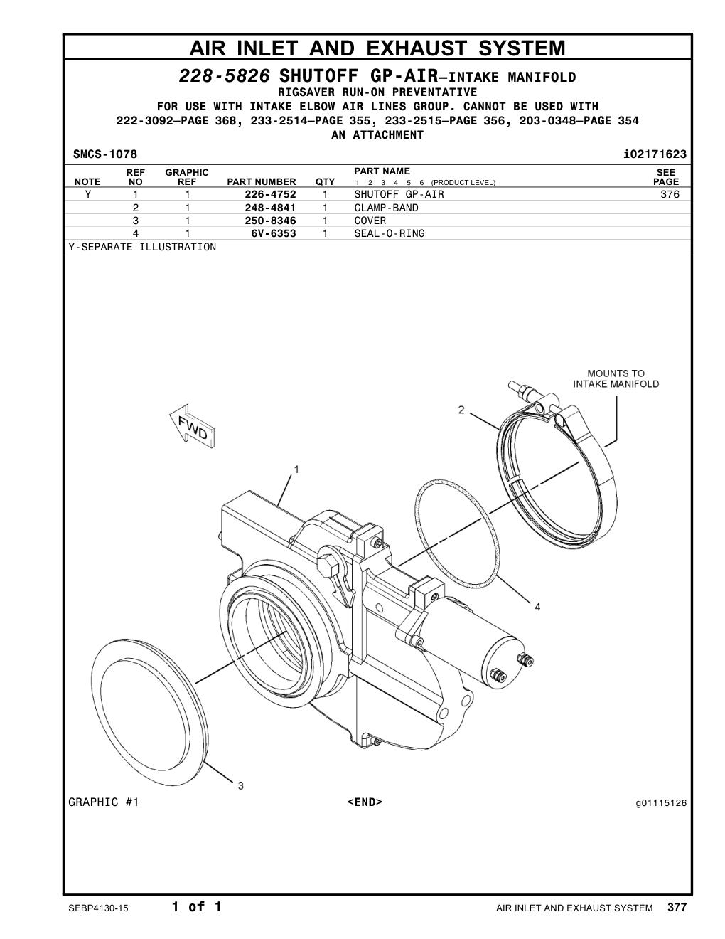 250-8346 COVER CAT parts manual diagram