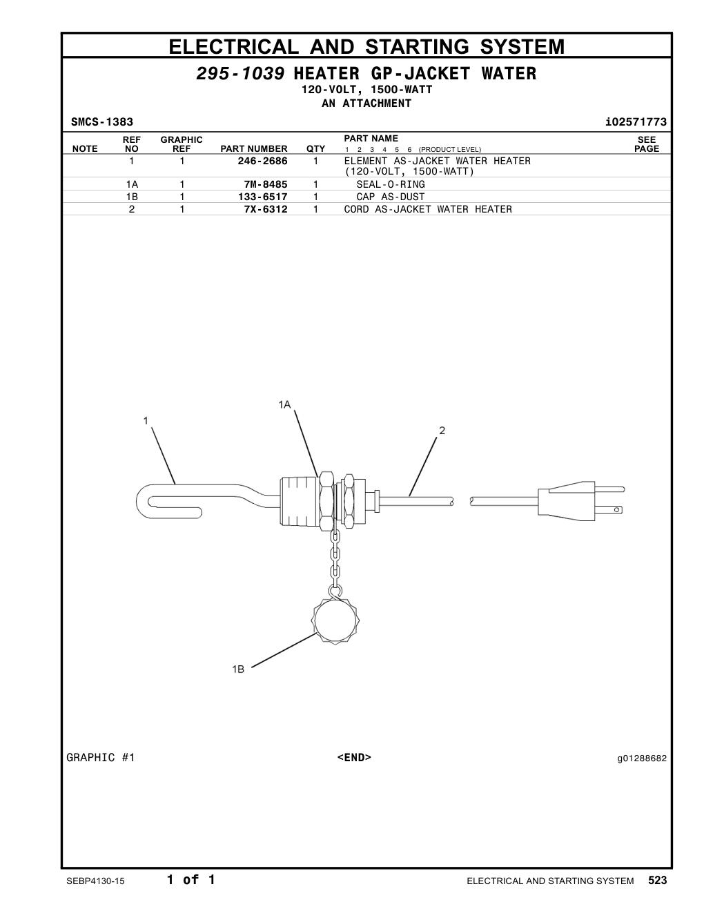246-2686 - ELEMENT AS-JACKET WATER HEATER
