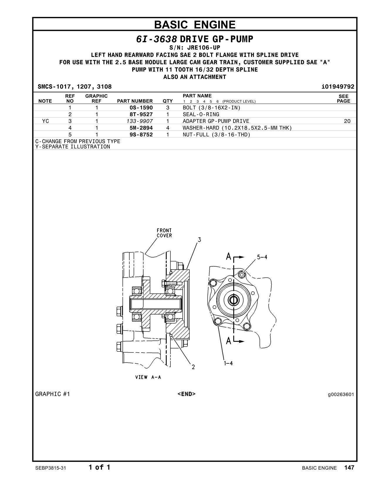 9S-8752 - NUT-FULL (3/8-16-THD)