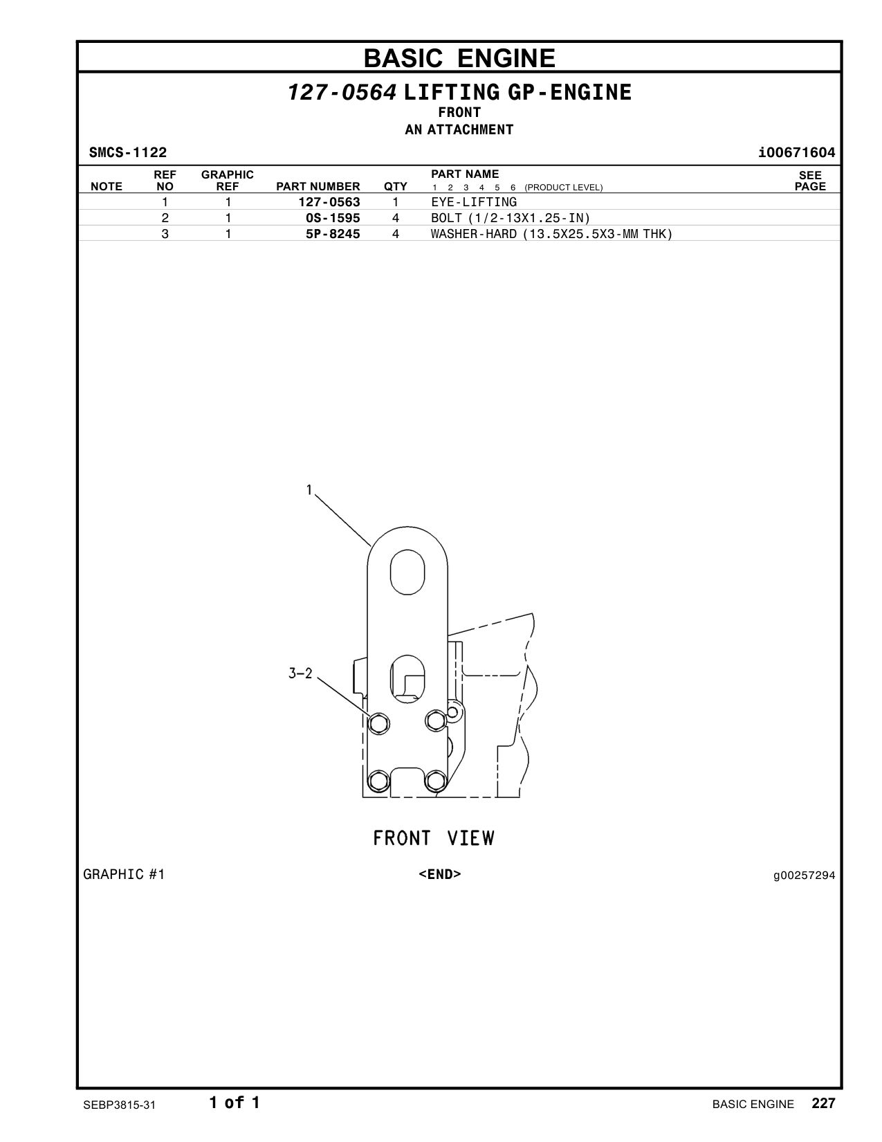 0S-1595 - BOLT (1/2-13X1.25-IN)