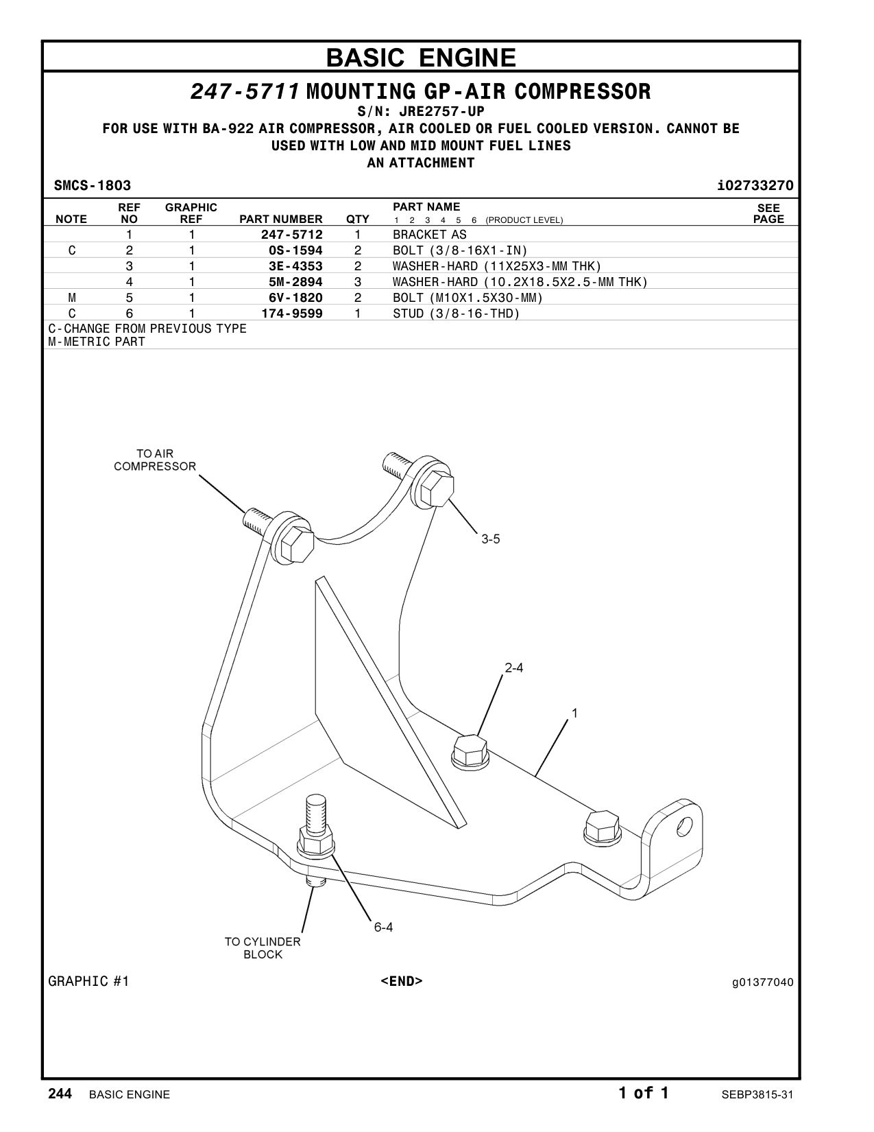 174-9599 - STUD (3/8-16-THD)