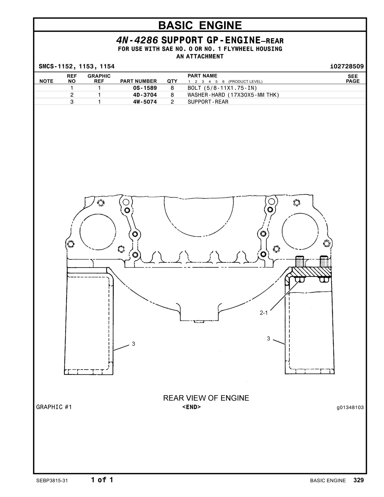 4W-5074 - SUPPORT-REAR