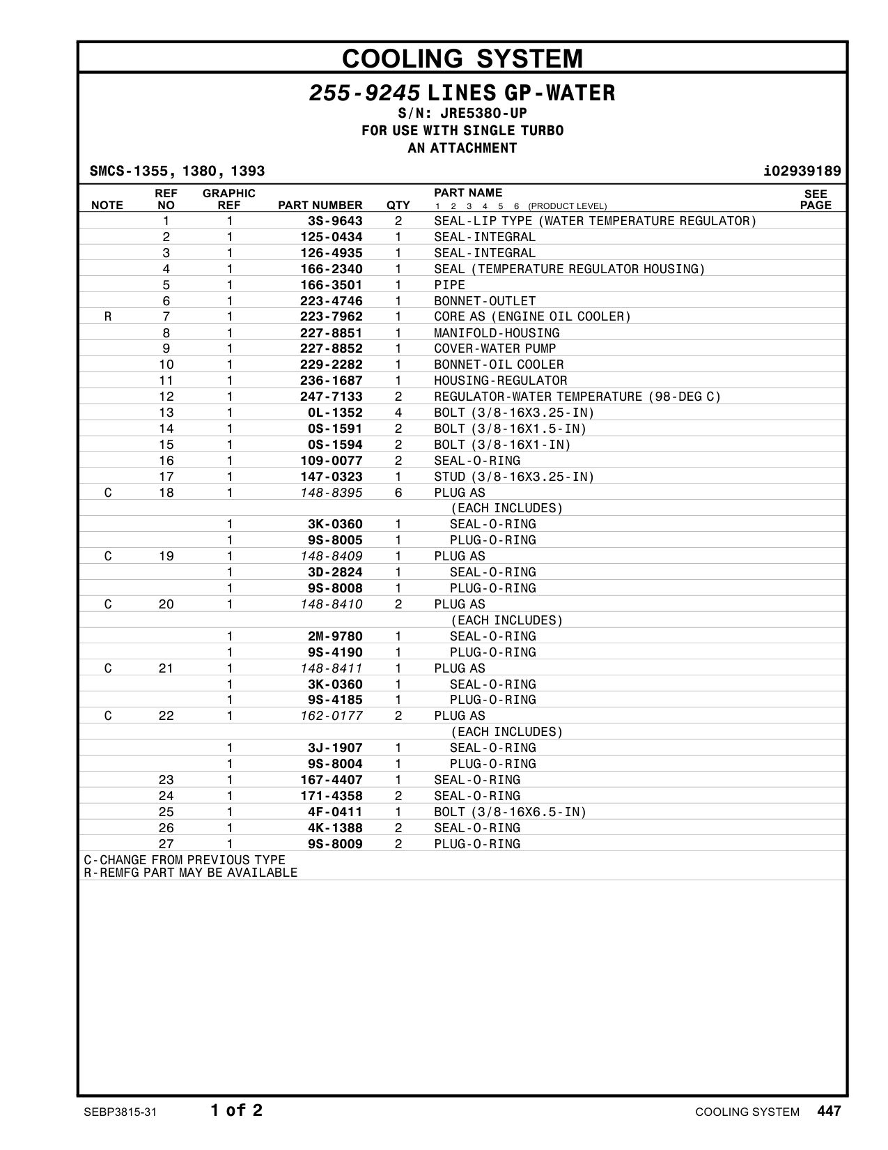 162-0177 - PLUG AS (EACH INCLUDES)