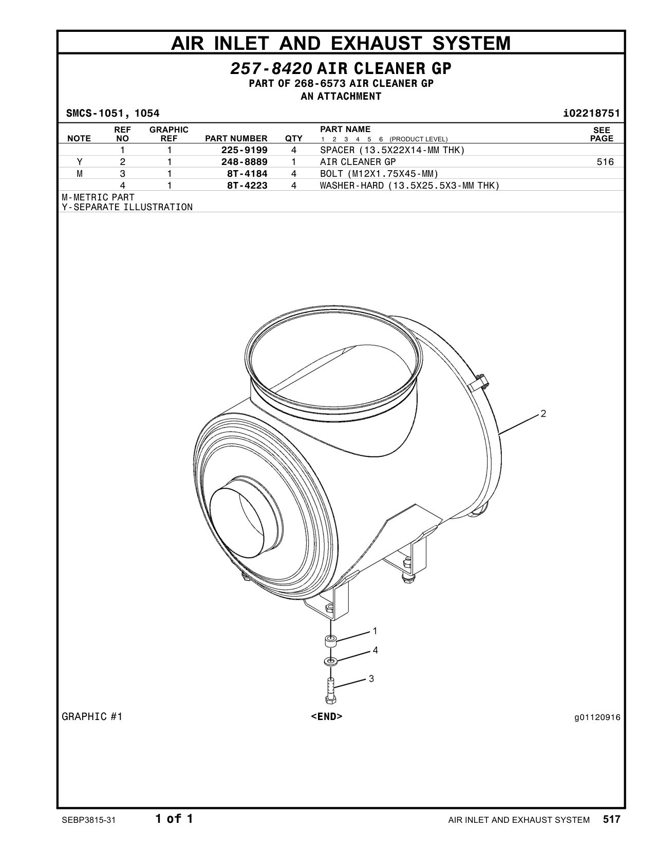 225-9199 - SPACER(13.5X22X14-MM THK)