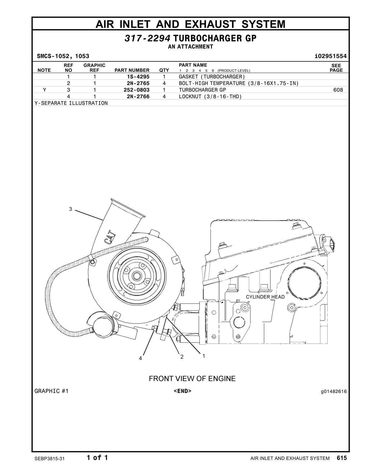 252-0803 - TURBOCHARGERGP
