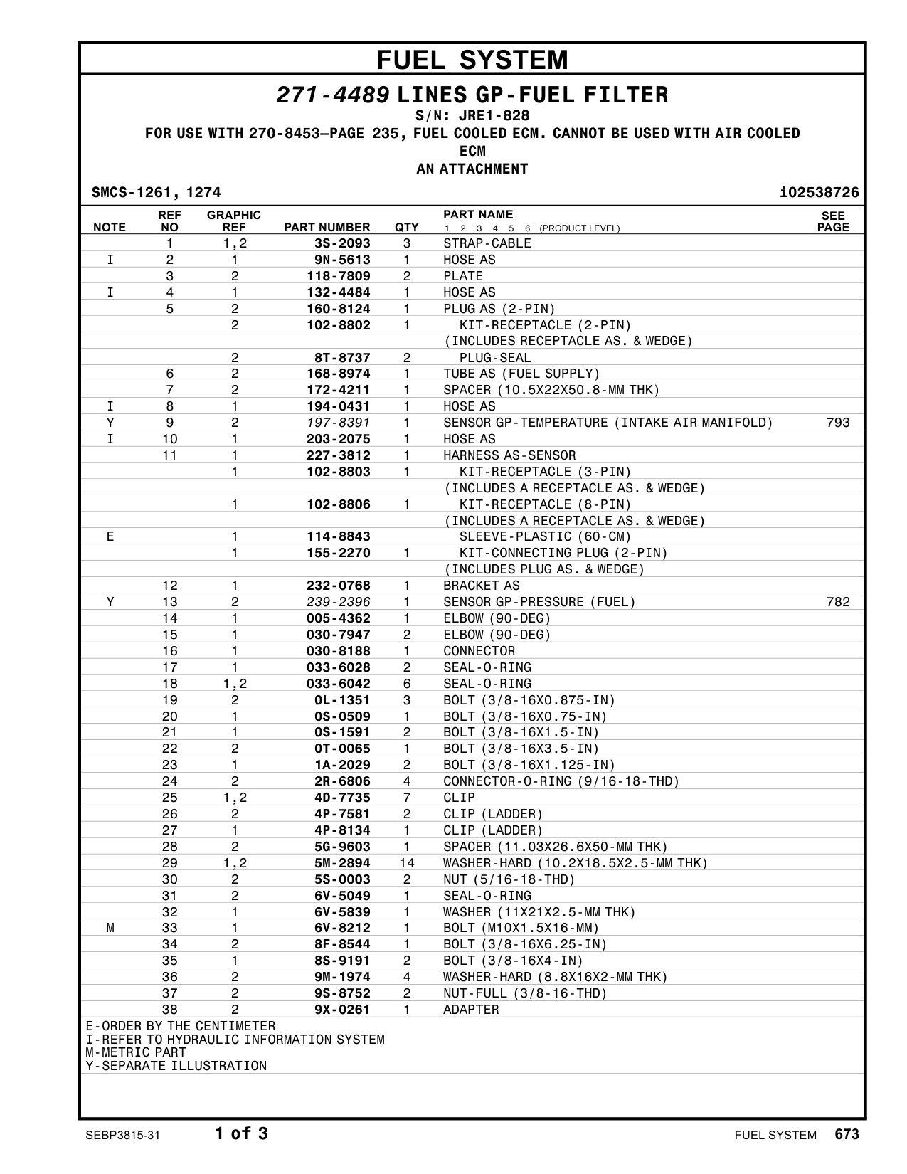 8F-8544 - BOLT (3/8-16X6.25-IN)