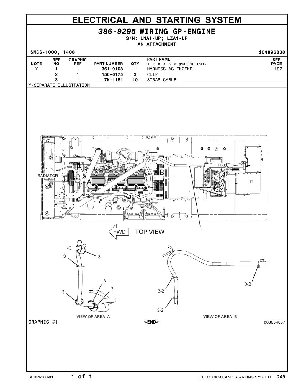361-9108 - HARNESS AS-ENGINE