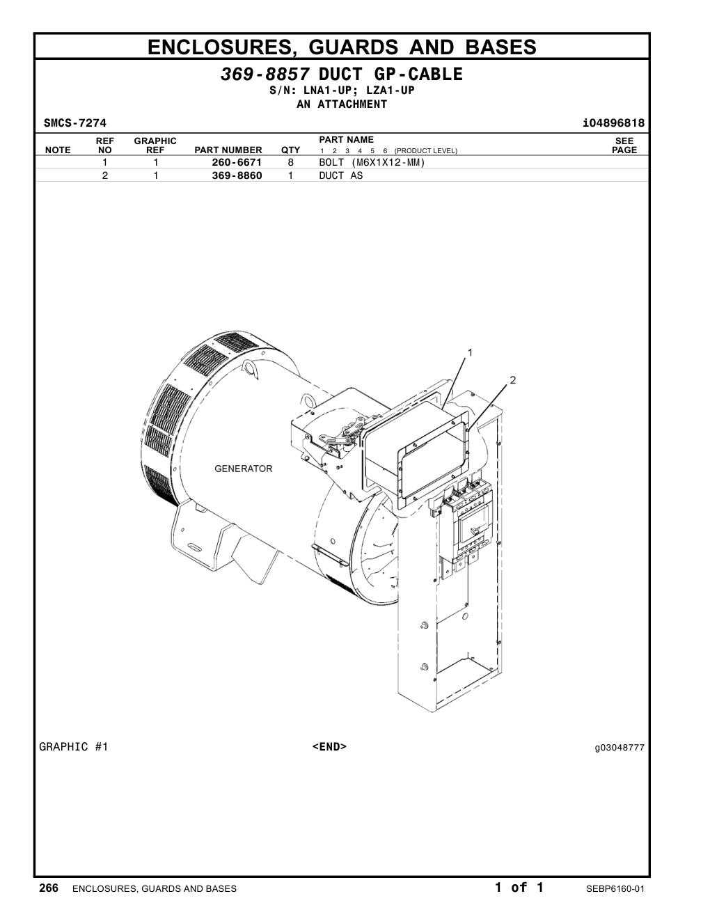 260-6671 - BOLT (M6X1X12-MM)