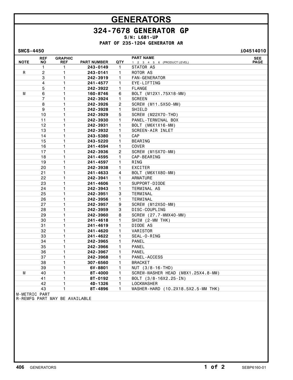 243-0149 - STATOR AS