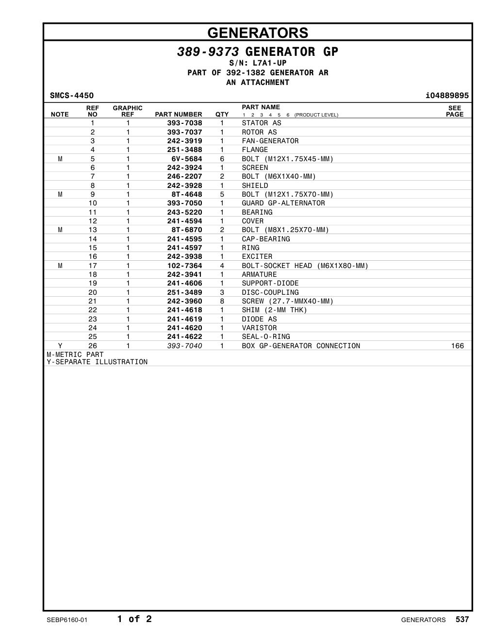393-7038 - STATOR AS