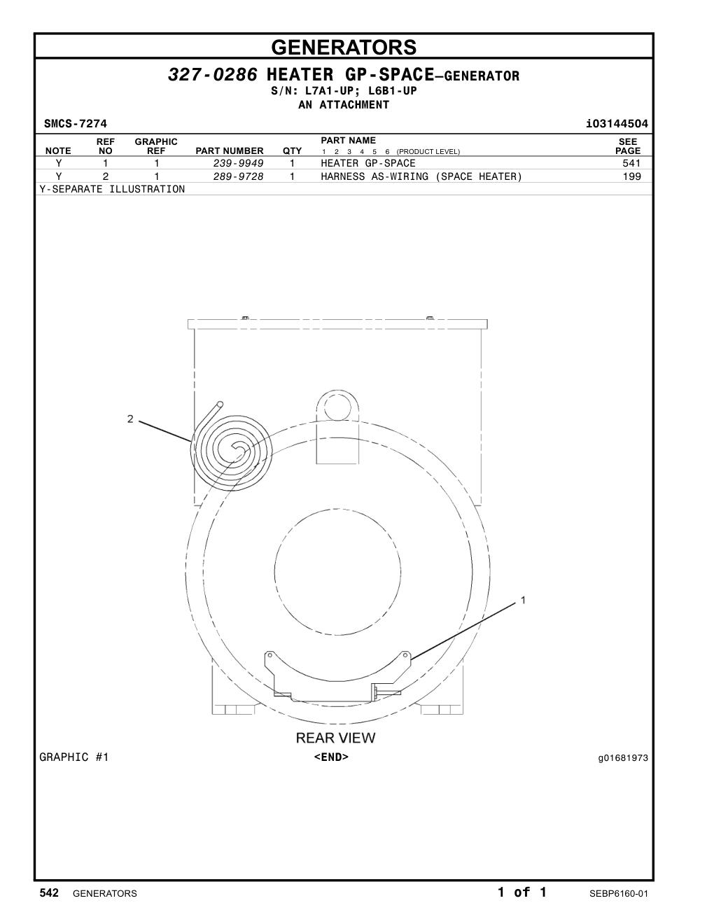 289-9728 - HARNESS AS-WIRING (SPACE HEATER)