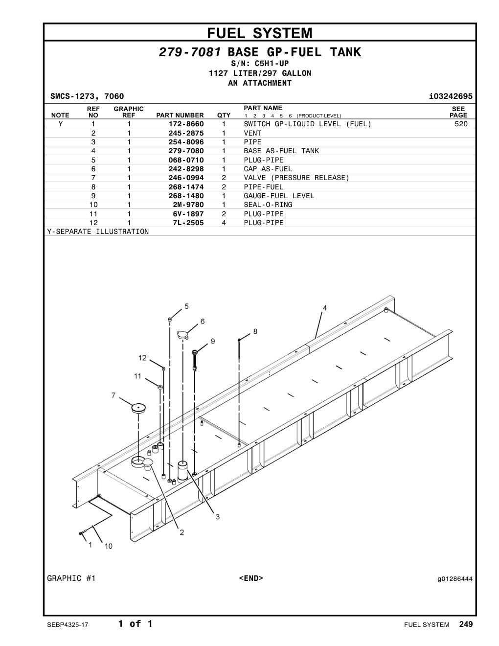 268-1480 - GAUGE-FUEL LEVEL