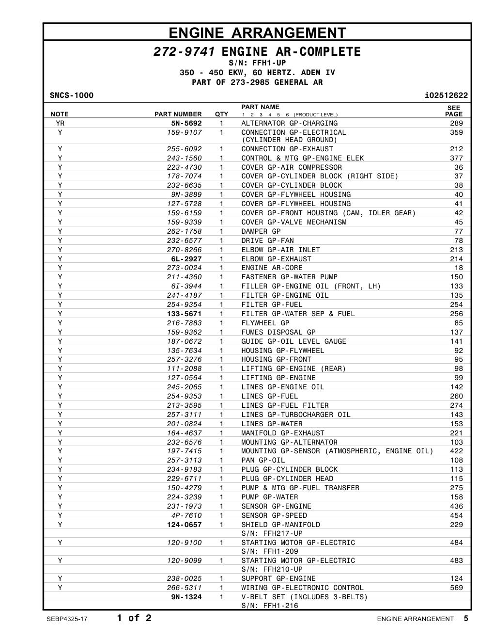 273-0024 - ENGINE AR-CORE
