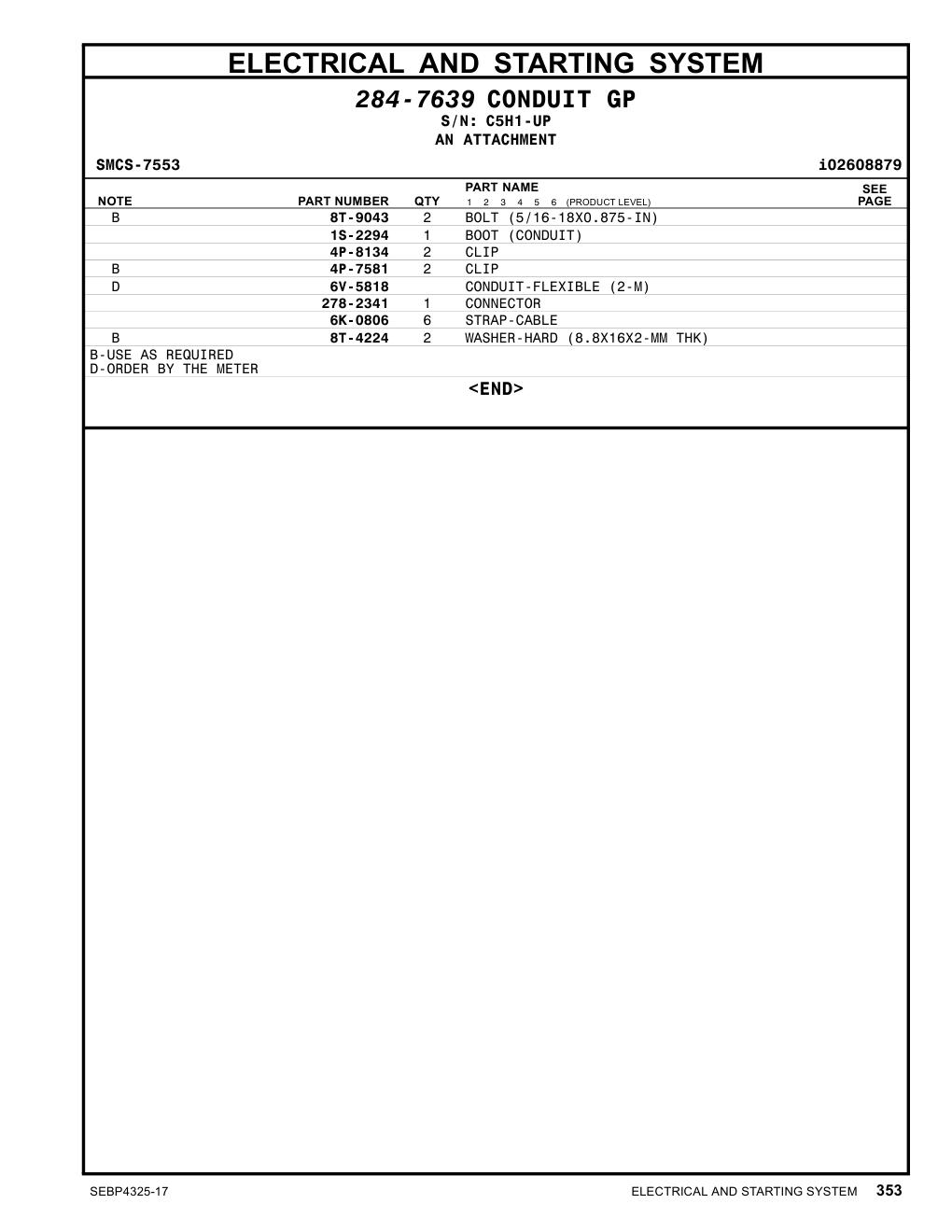 6V-5818 - CONDUIT-FLEXIBLE (2-M)
