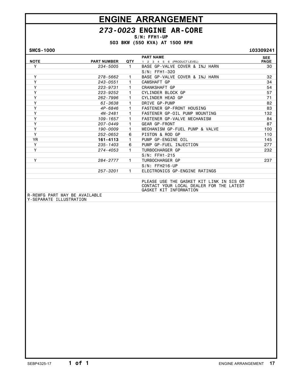 207-0449 - GEAR GP-FRONT