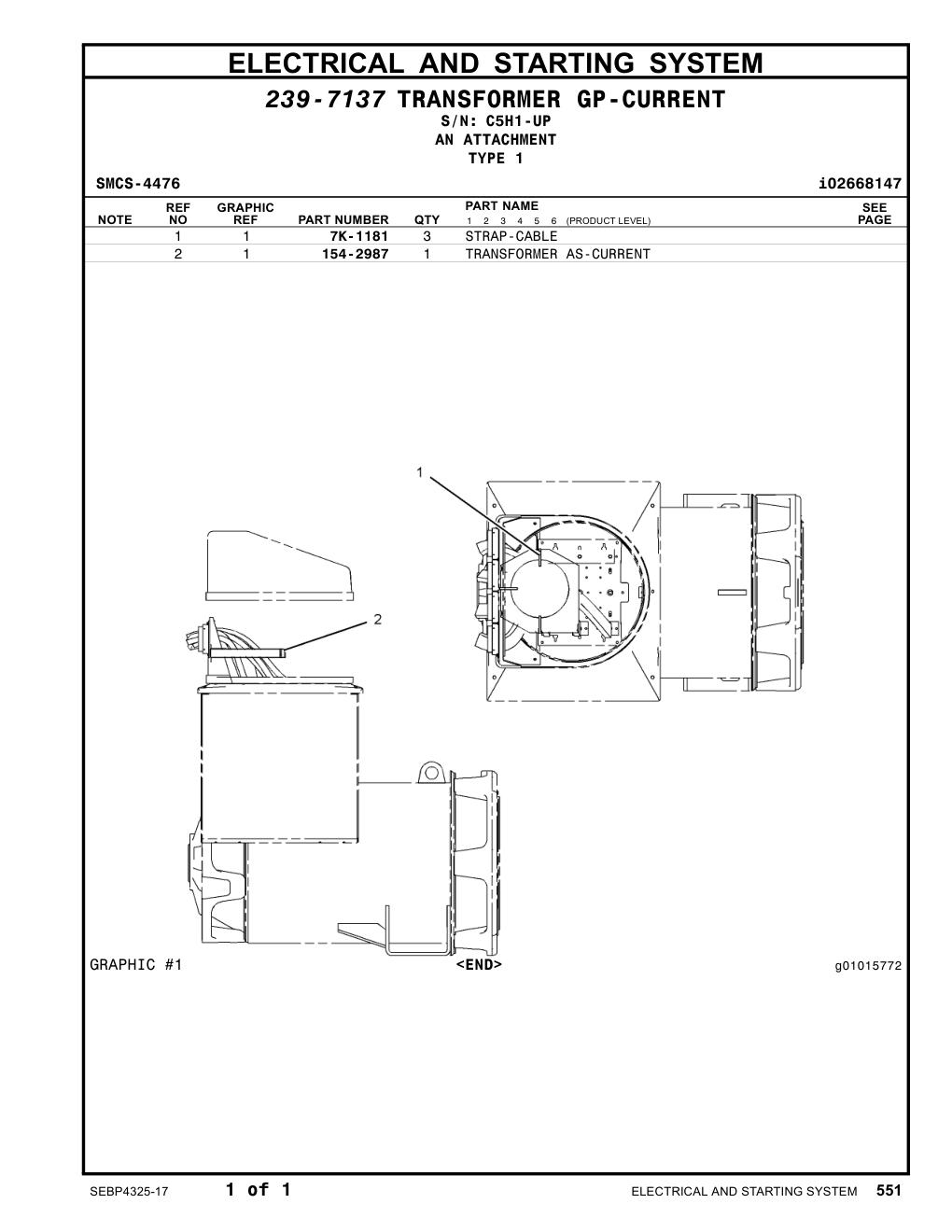154-2987 - TRANSFORMER AS-CURRENT