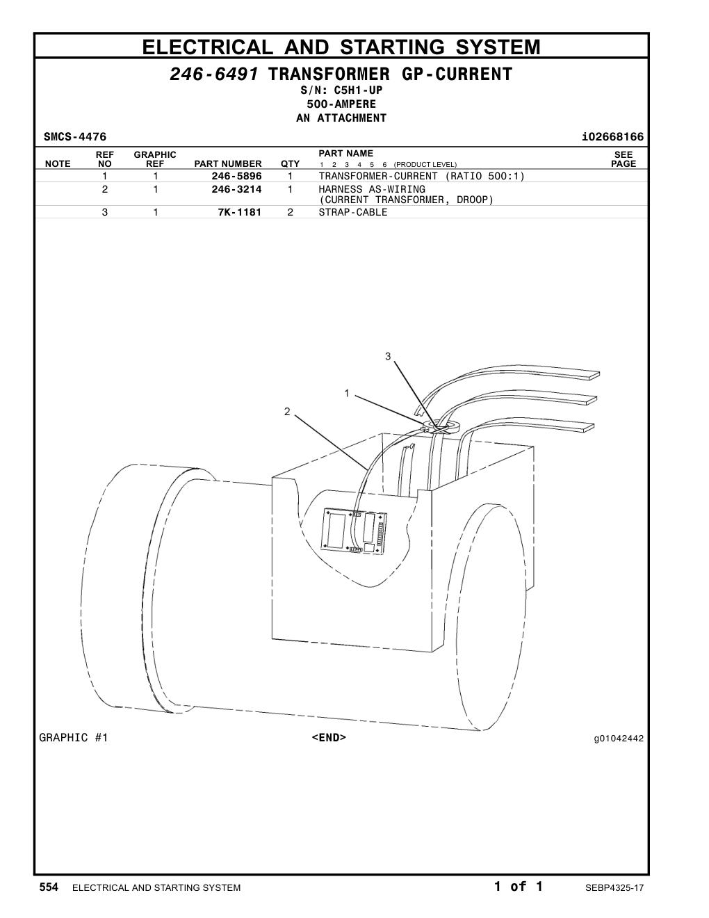 246-5896 - TRANSFORMER (CURRENT)