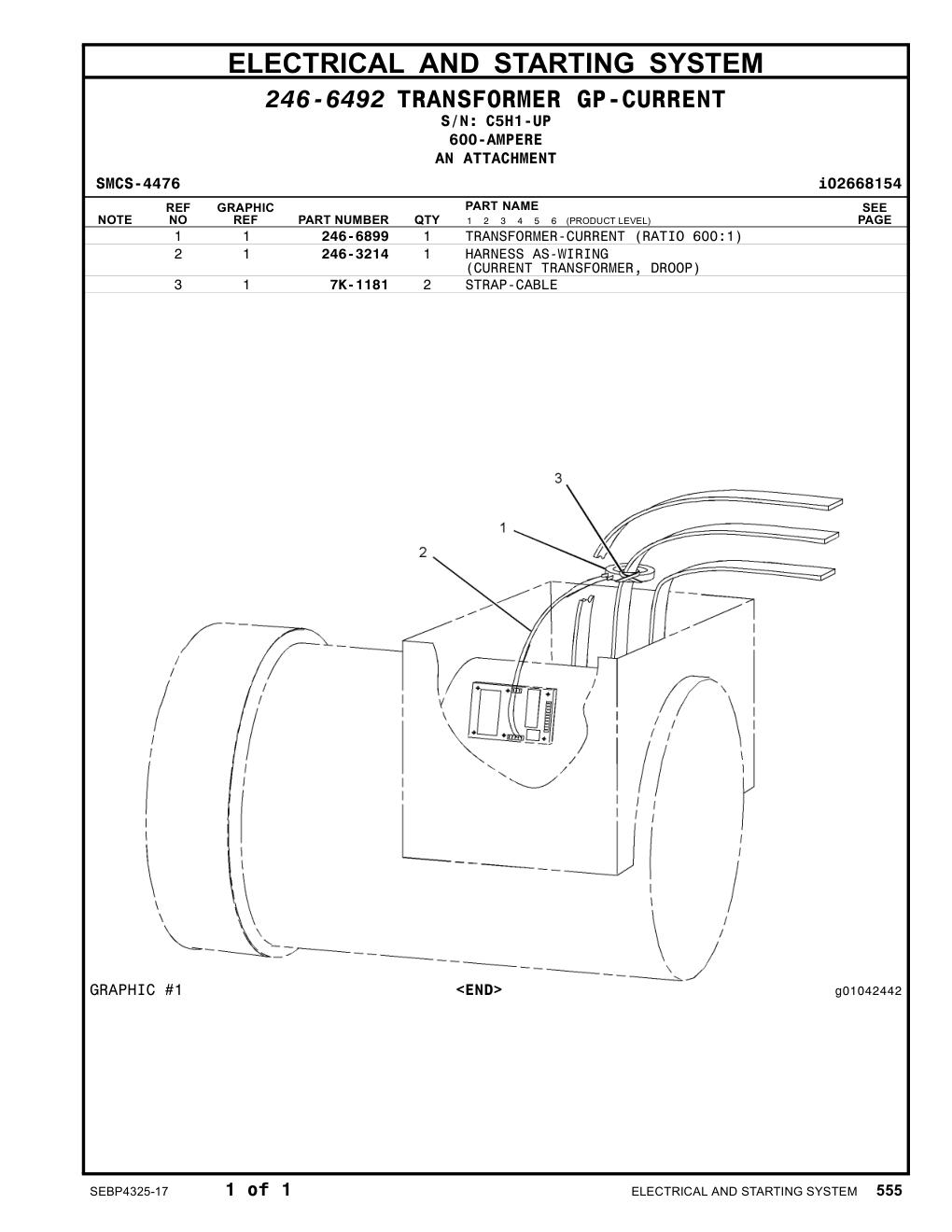 246-6899 - TRANSFORMER (CURRENT)